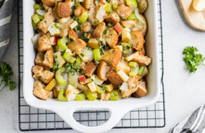 Simple Apple Sage Stuffing