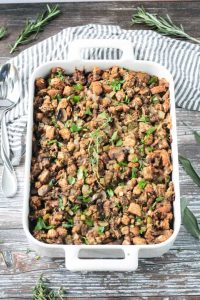 Vegan Stuffing with Mushrooms