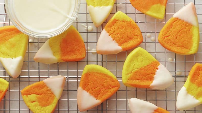 Marbled Candy Corn Cookies