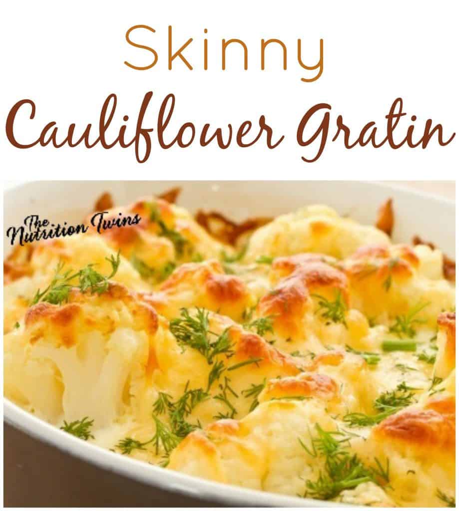 Thanksgiving Vegetarian Skinny Cauliflower Gratin