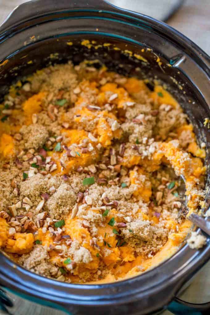 Slow Cooker Sweet Potato Casserole 