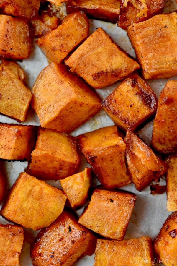 Brown Sugar Roasted Sweet Potatoes