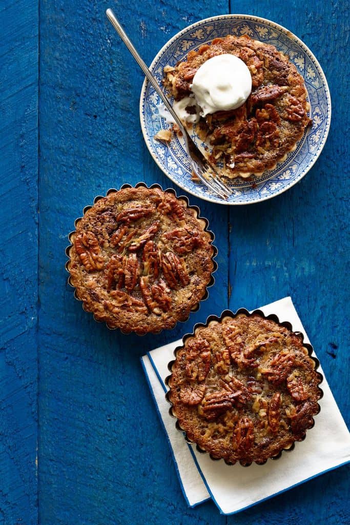 Mini German Chocolate Brownie Pecan Tarts